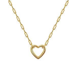 Modern Love Necklace 15 inch Gold