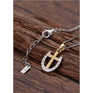 Saints and Saviors Rider's Prayer Mini G/S Necklace Silver chain