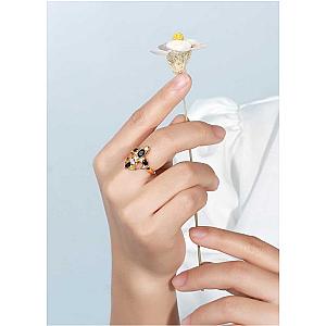 Saints & Saviors Deni Fleur de Lis Onyx Ring