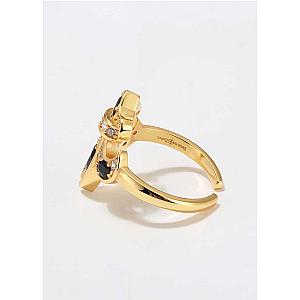 Saints & Saviors Deni Fleur de Lis Onyx Ring