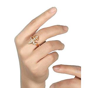 Saints and Saviors Fleur de lis Ring Gold + Diamonds