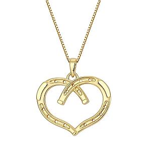 Saints and Saviors* Wild at Heart Horseshoe Necklace in Gold