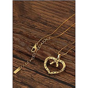 Saints and Saviors* Wild at Heart Horseshoe Necklace in Gold