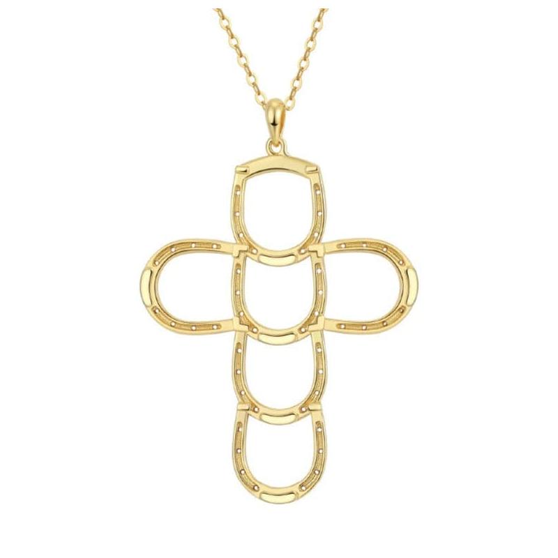 Saints and Saviors* Faith Luck Gold Cross Necklace