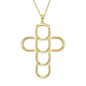 Saints and Saviors* Faith Luck Gold Cross Necklace