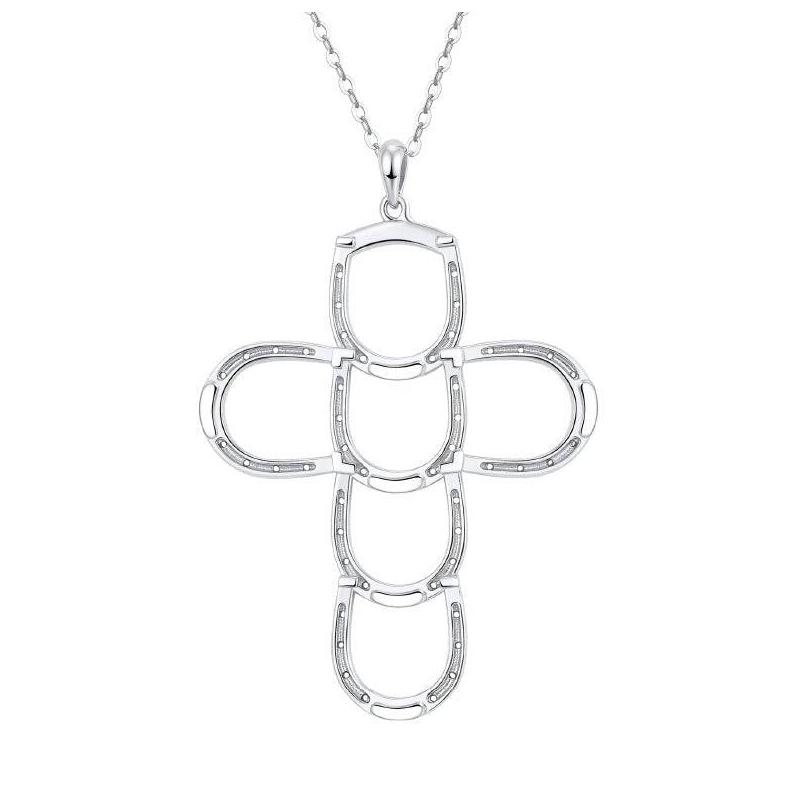 Saints and Saviors* Faith & Luck Cross Necklace Silver