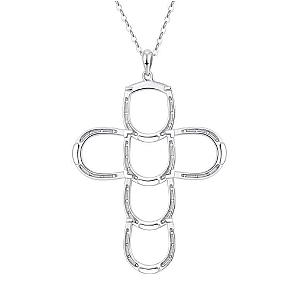 Saints and Saviors* Faith & Luck Cross Necklace Silver