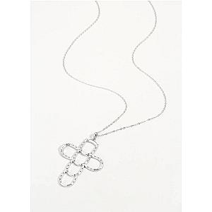 Saints and Saviors* Faith & Luck Cross Necklace Silver