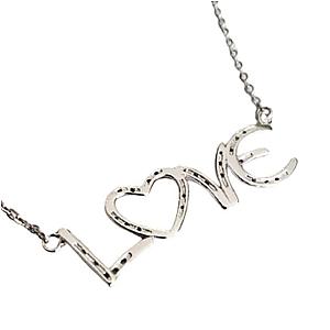 Saints and Saviors* Love In Horseshoes Silver Necklace