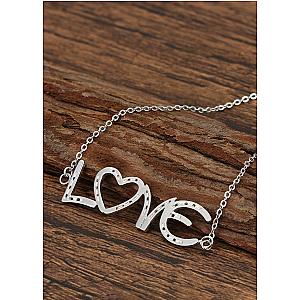 Saints and Saviors* Love In Horseshoes Silver Necklace
