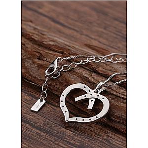 Saints and Saviors* Wild at Heart Equestrian Horseshoe Necklace in Silver
