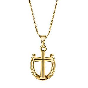 Saints and Saviors Rider's Prayer Mini Necklace Gold