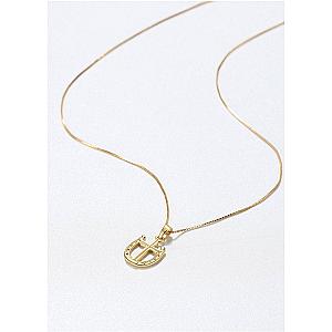 Saints and Saviors Rider's Prayer Mini Necklace Gold