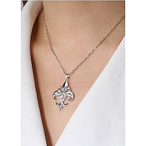 Saints and Saviors* Fleur De Lis Silver Pendant Necklace