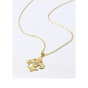 Saints and Saviors* Fleur de Lis Gold Pendant Necklace
