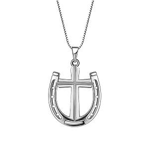 Saints and Saviors Rider's Prayer Necklace in Sterling Silver