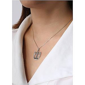 Saints and Saviors Rider's Prayer Necklace in Sterling Silver