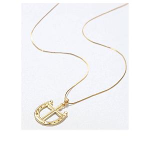 Saints and Saviors Rider's Prayer Gold Necklace