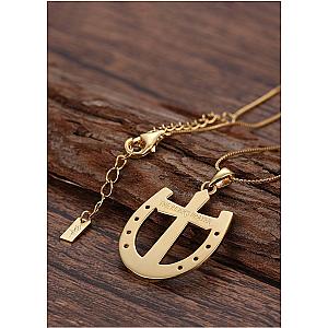 Saints and Saviors Rider's Prayer Gold Necklace