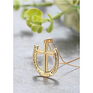 Saints and Saviors Rider's Prayer Gold Necklace