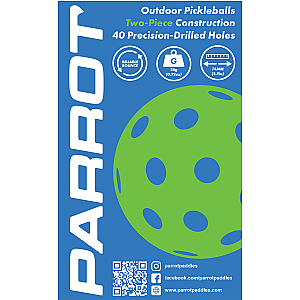 Outdoor Pickleballs - 3 Pack - Red