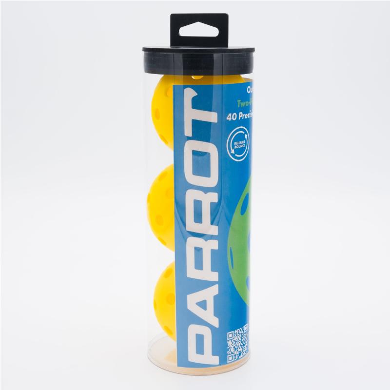 Outdoor Pickleballs - 3 Pack - Yellow