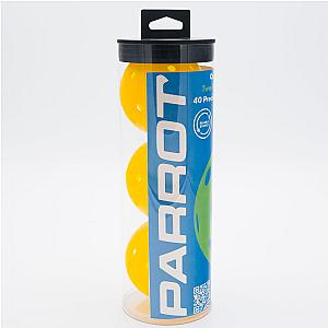 One-Piece Outdoor Pickleballs - 3 Pack - Yellow