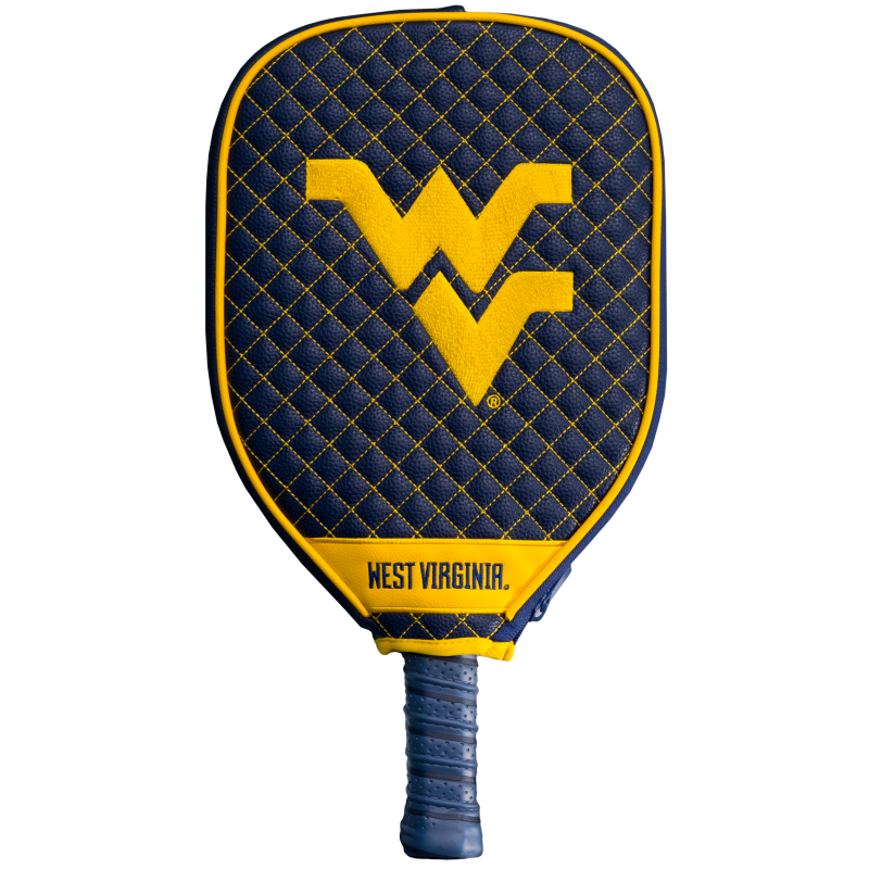 West Virginia Mountaineers Quilted Pickleball Paddle Cover (Navy)