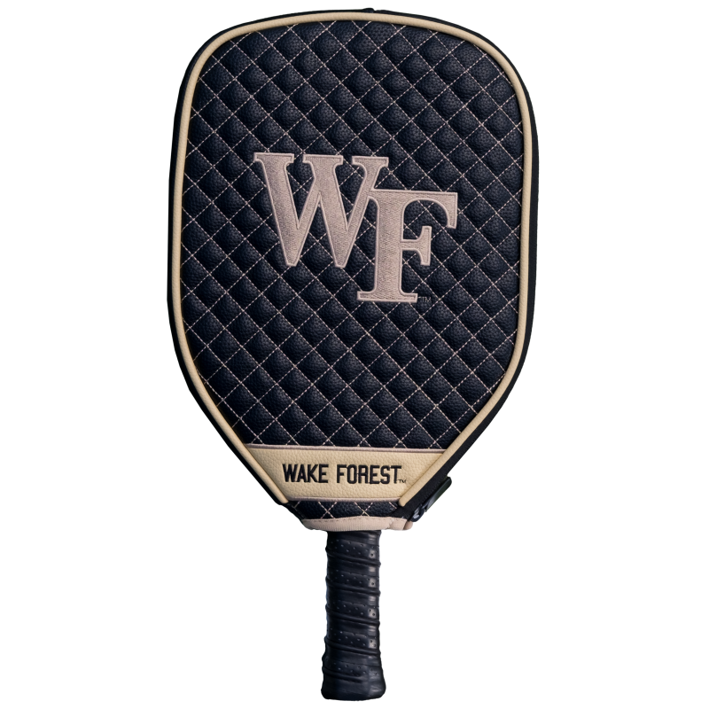 Wake Forest Demon Deacons Quilted Pickleball Paddle Cover (Black)
