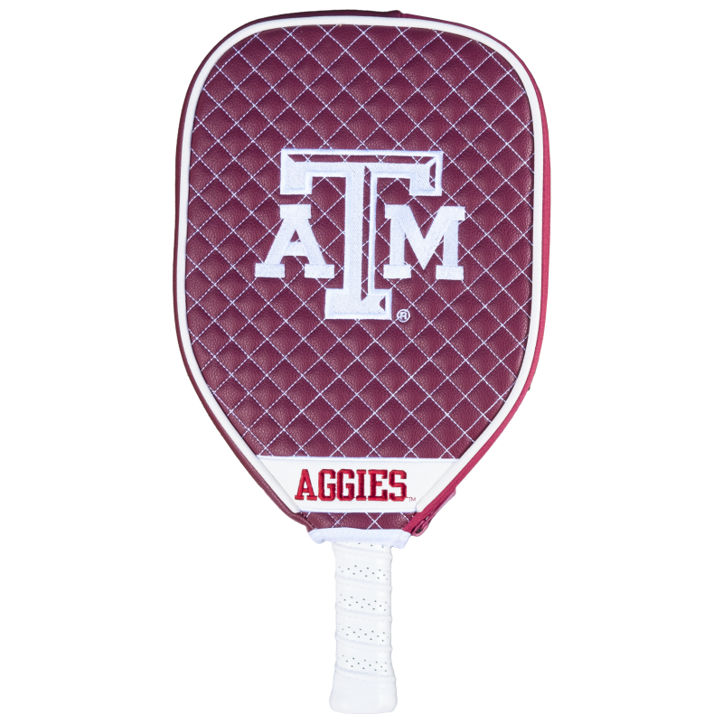 Texas A&M Aggies Quilted Pickleball Paddle Cover (Maroon)