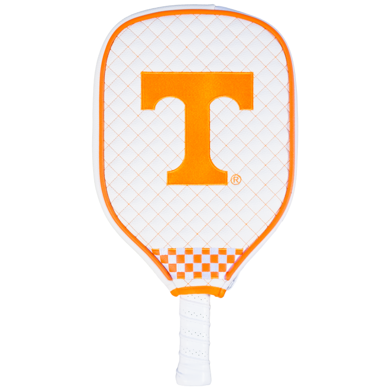Tennessee Volunteers Quilted Pickleball Paddle Cover (White)