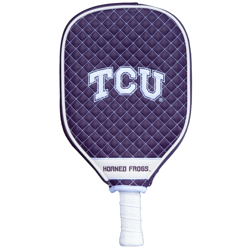 Tcu Horned Frogs Quilted Pickleball Paddle Cover (Purple)