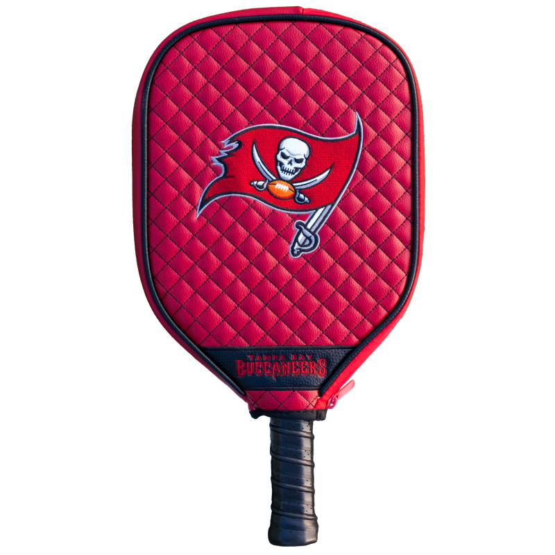 Tampa Bay Buccaneers Quilted Pickleball Paddle Cover (Dark Red)