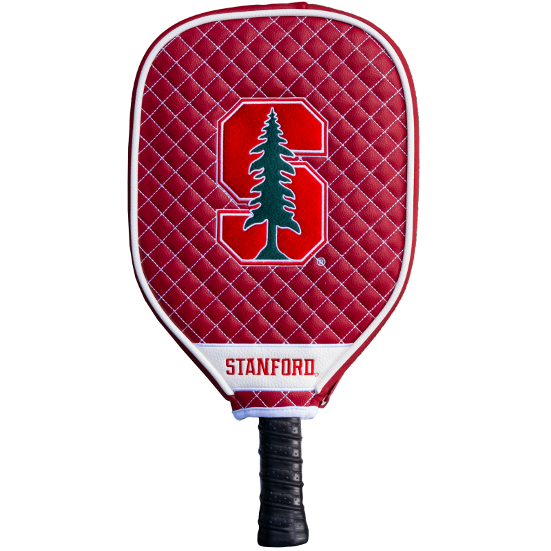 Stanford Cardinal Quilted Pickleball Paddle Cover (Dark Red)