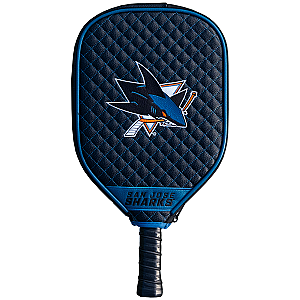 San Jose Sharks Quilted Pickleball Paddle Cover (Black)