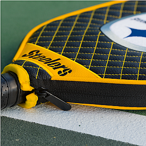 Pittsburgh Steelers Quilted Pickleball Paddle Cover (Black)