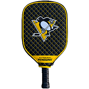 Pittsburgh Penguins Quilted Pickleball Paddle Cover (Black)
