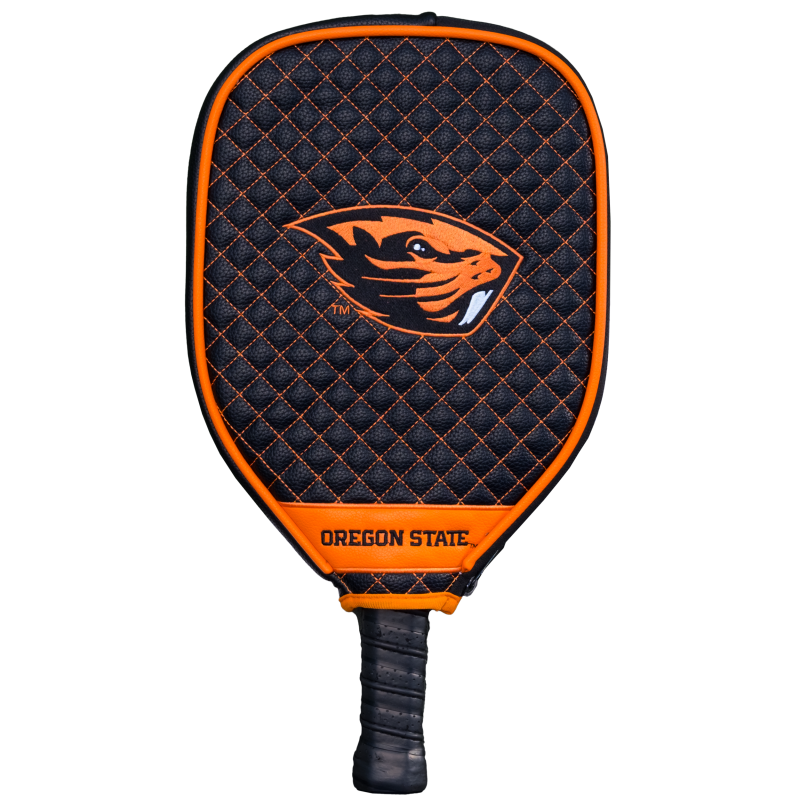 Oregon State Beavers Quilted Pickleball Paddle Cover (Black)