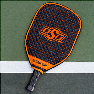 Oklahoma State Cowboys Quilted Pickleball Paddle Cover (Black)