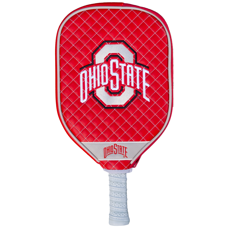 Ohio State Buckeyes Quilted Pickleball Paddle Cover (Red)