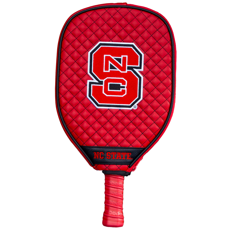 Nc State Wolfpack  Quilted Pickleball Paddle Cover (Red)