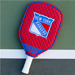 New York Rangers Quilted Pickleball Paddle Cover (Red)