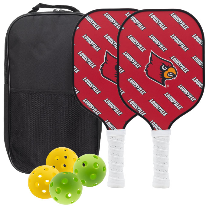 Louisville Cardinals Pickleball Paddle Set