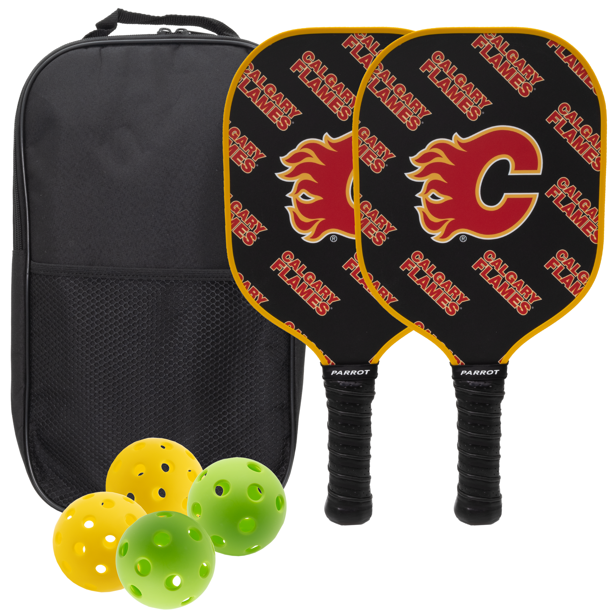 Calgary Flames Pickleball Paddle Set