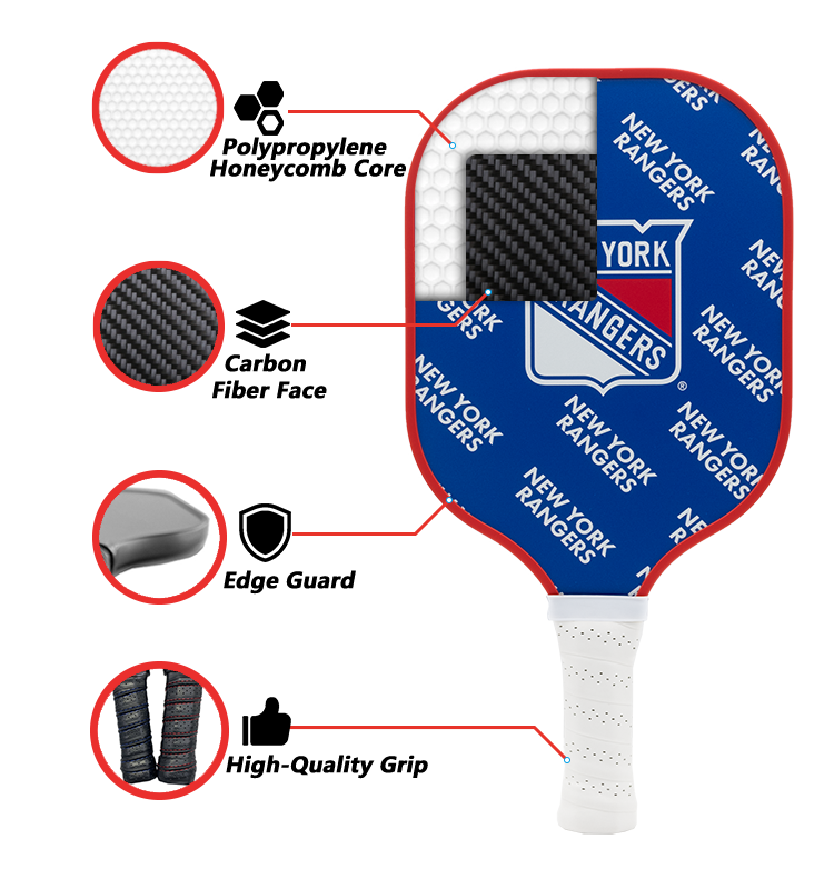 New York Rangers Pickleball Paddle