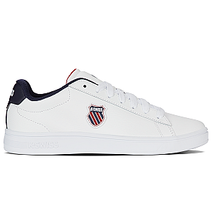 04412-983-M | COURT SHIELD II | WHITE/PEACOAT/SAMBA RED