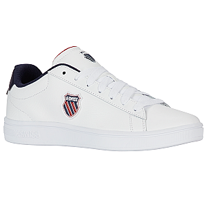 04412-983-M | COURT SHIELD II | WHITE/PEACOAT/SAMBA RED