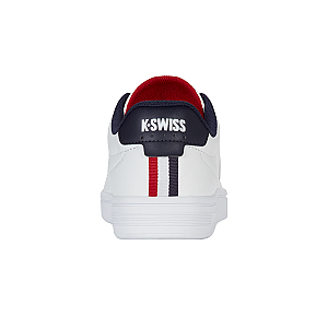 04412-983-M | COURT SHIELD II | WHITE/PEACOAT/SAMBA RED