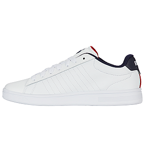 04412-983-M | COURT SHIELD II | WHITE/PEACOAT/SAMBA RED
