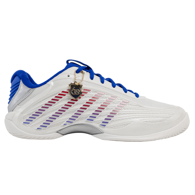 09629-104-M | HYPERCOURT EXPRESS 3 60TH | WIMBLEDON WHITE/DAZZLING BLUE/SILVER/MARS RED